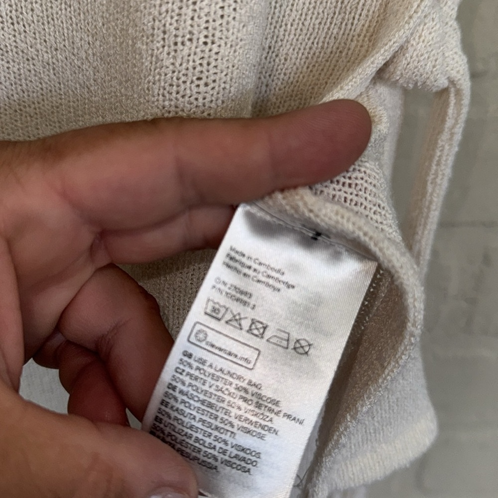 H&M vest overlay Knit sweater lightweight no tags small Lagenlook tunic - Picture 5 of 5